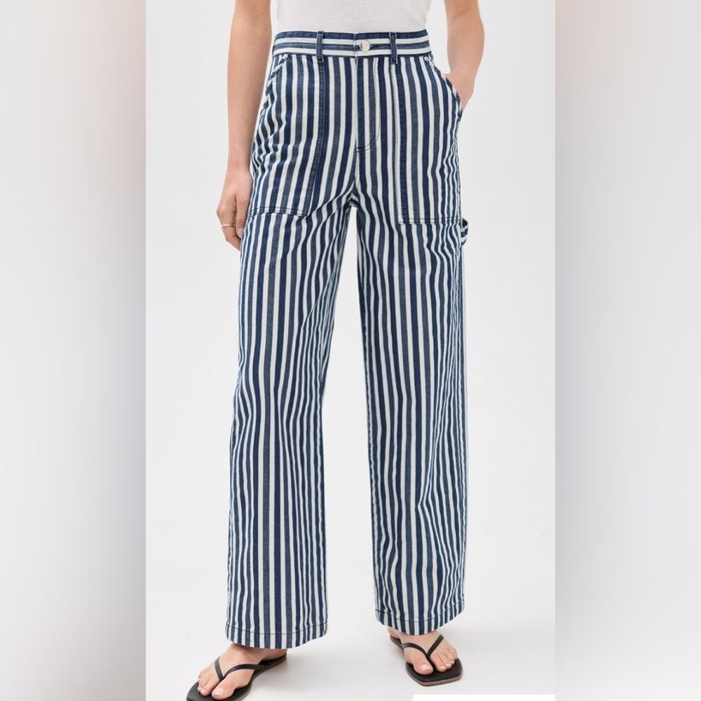 NWT Aligne Striped Blue and White Women's Pants